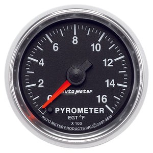 Autometer GS 0-1600 degree F Full Sweep Electronic Pyrometer Gauge