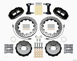 Wilwood Narrow Superlite 6R Front Hat Kit 12.88in Drilled 2012-Up Toyota / Scion FRS w/ Lines