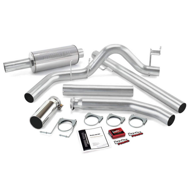 Banks Power 01 Dodge 5.9L Ext Cab Git-Kit - SS Single Exhaust w/ Chrome Tip