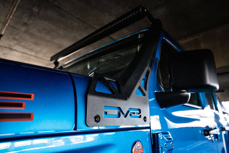 DV8 Offroad 20-22 Jeep JL 392 & JT Mojave A-Pillar Light Bar Mount