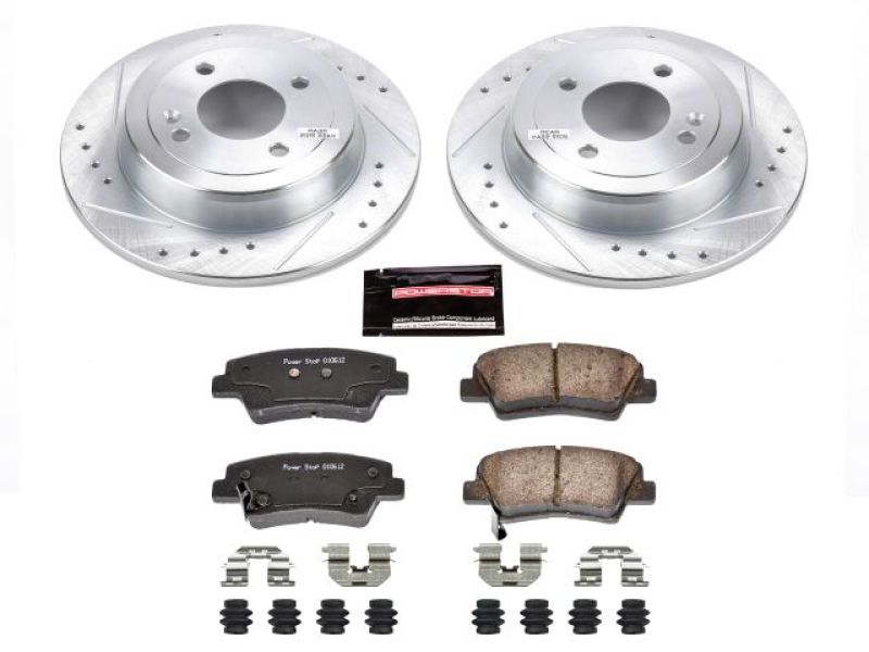 Power Stop 12-18 Hyundai Accent Rear Z23 Evolution Sport Brake Kit