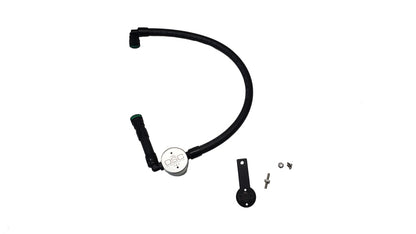 J&amp;L 16-25 Dodge Durango / Jeep Grand Cherokee 3.6L Oil Separator 3.0 Passenger Side - Clear Anod