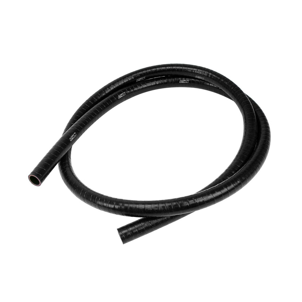 HPS Performance Silicone Oil Resistant HoseHigh Temp 1-ply Reinforced1" ID3 Feet LongBlack