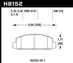 Hawk Mazda RX-7 Black Race Front Brake Pads