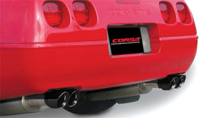 Corsa 90-95 Chevrolet Corvette C4 ZR1 5.7L V8 LT5 Black Sport Cat-Back Exhaust