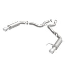 MagnaFlow Axle Back, SS, 3in, Competition, Dual Split Polished 4.5in Tip 2015 Ford Mustang GT V8 5.0