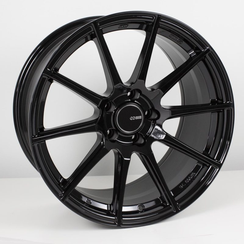 Enkei TS10 18x8 5x112 45mm Offset 72.6mm Bore Black Wheel