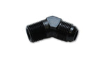 Vibrant 45 Degree Adapter Fitting (AN to NPT) Size -8AN x 1/2in NPT