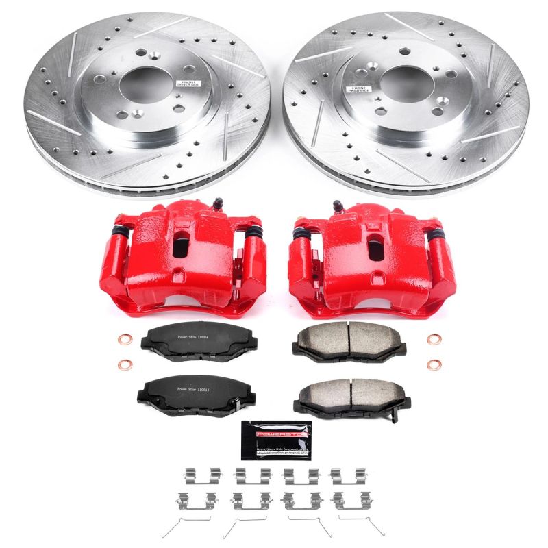 Power Stop 03-08 Honda Pilot Front Z36 Truck & Tow Brake Kit w/Calipers