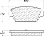 StopTech 87-92 Mitsubishi Galant Street Select Rear Brake Pads