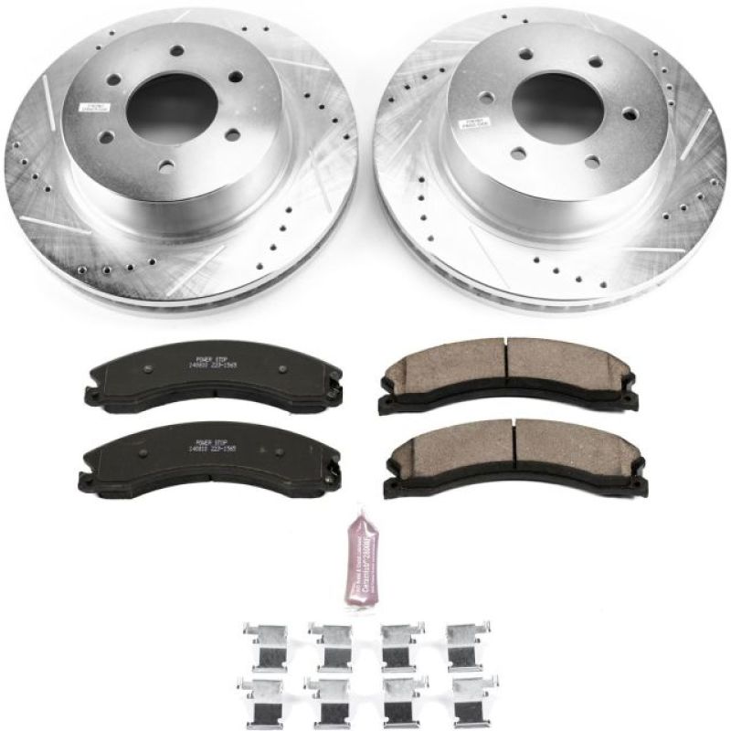 Power Stop 16-22 Nissan Titan XD Front Z23 Evolution Brake Kit