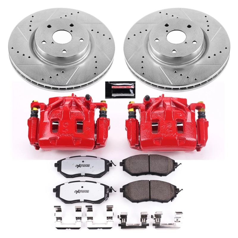 Power Stop 15-20 Subaru WRX Front Z26 Street Kit w/Cals