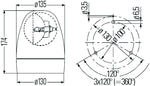 Hella Rotating Beacon H12V Yellow Mg12 2Rl