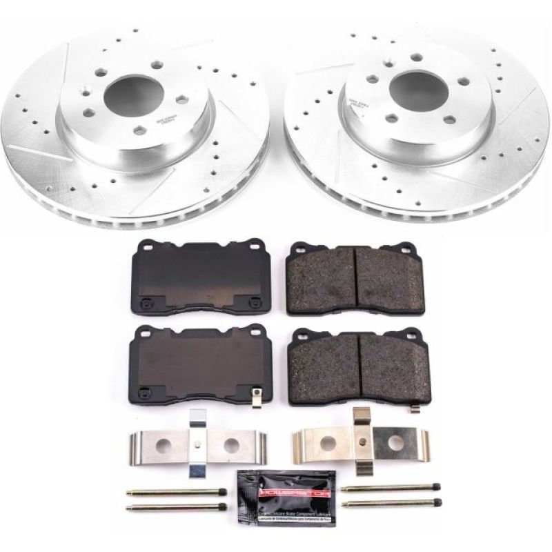 Power Stop 13-18 Cadillac ATS Front Z23 Evolution Sport Brake Kit