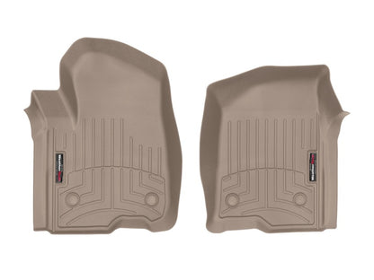 WeatherTech 2019+ Chevrolet Silverado 1500 Crew Cab Front FloorLiner - Tan