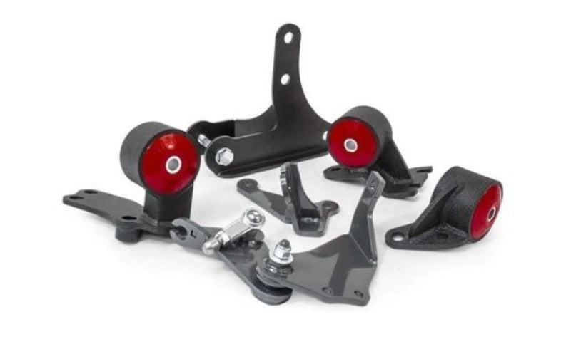 Innovative 88-91 Civic D-Series Black Steel Mounts 85A Bushings (92+ Engine Hydro Conversion)