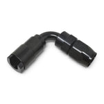 Russell Performance 5/16in SAE Quick Disc Female to -6 Hose Black 90 Degree Hose End