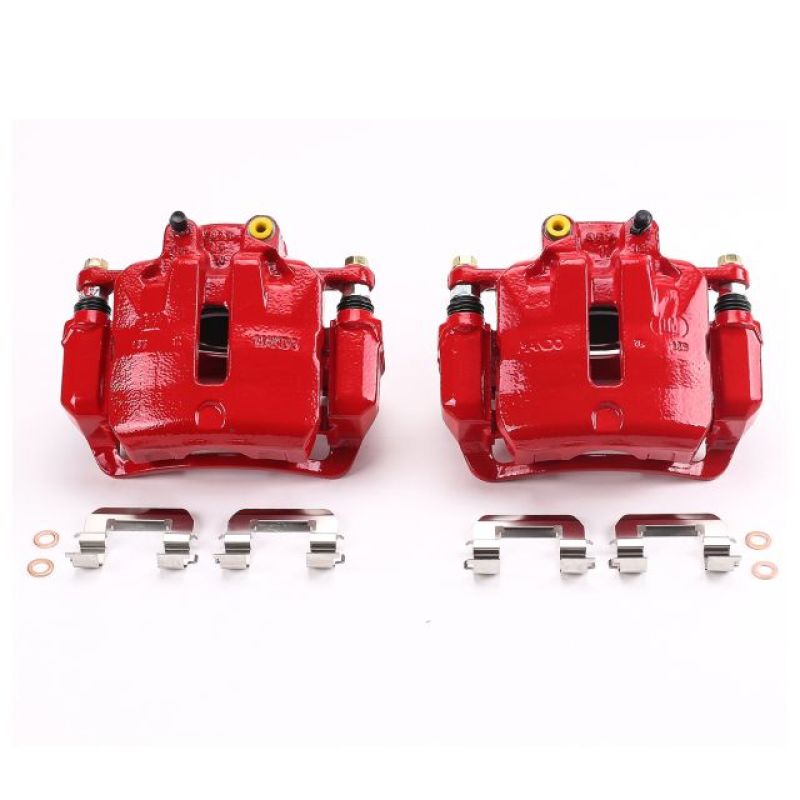 Power Stop 12-16 Buick LaCrosse Front Red Calipers w/Brackets - Pair