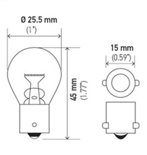 Hella Bulb 7506 12V 21W Ba15S S8 (2)