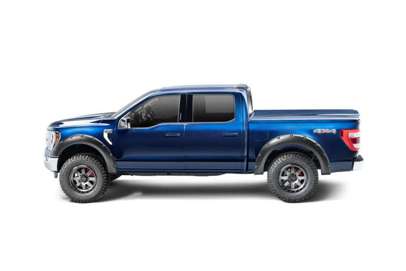 Bushwacker 21-22 Ford F-150 (Excl. Lightning) Pocket Style Fender Flares 2pc Rear - Black