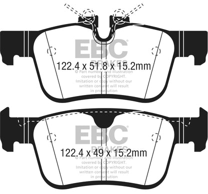 EBC 2017+ Volvo S90 2.0L Turbo Ultimax2 Rear Brake Pads