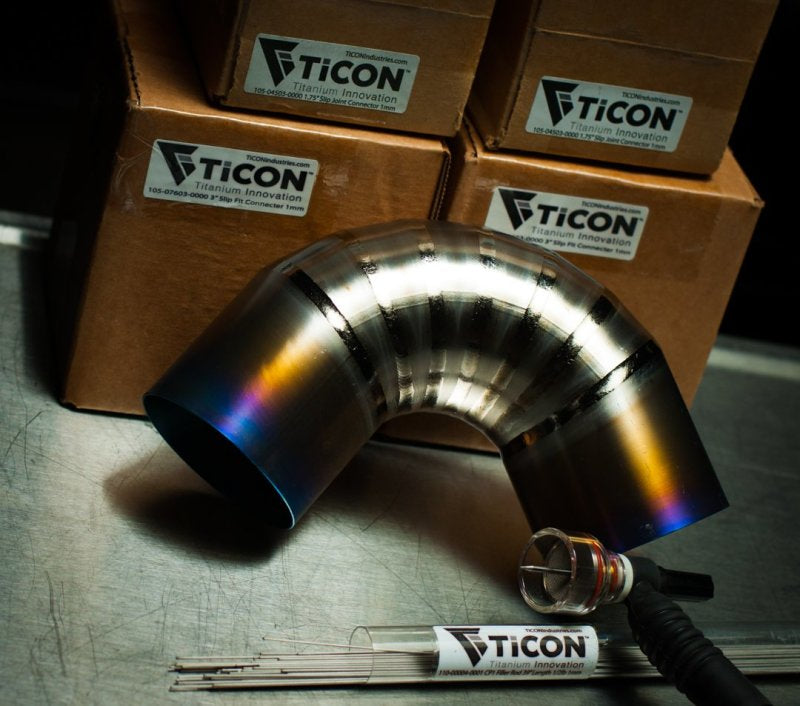 Ticon Industries 1.88in 7.5 Degree 1.5D/2.82in CLR Loose Radius 1mm Wall Titanium Pie Cuts - 6pk