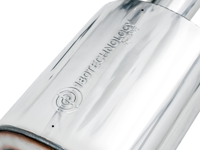 AWE Tuning 4th Gen GM 1500 6.2L 0FG Cat-Back Split Rear Exit (w/ Bumper Cutouts) - Quad Chrome Tips