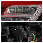 Spyder 15-17 Ford Focus Hatch LED Tail Lights w/Indicator/Reverse - Red Clr (ALT-YD-FF155D-LED-RC)