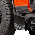 Putco 15-19 Chevy Silv/Sierra HD Dually - (Rear) - Set of 2 Mud Skins - Brushed SS w/ Hex Shield