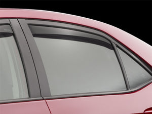 WeatherTech 2014+ Toyota Corolla Rear Side Window Deflectors - Dark Smoke