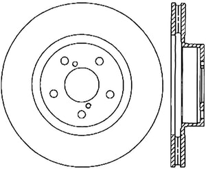 StopTech Power Slot 05-08 LGT Front Right CRYO Slotted Front Right Rotor