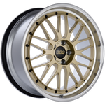 BBS LM 20x9.5 5x114.3 ET40 CB66 Gold Center Diamond Cut Lip Wheel