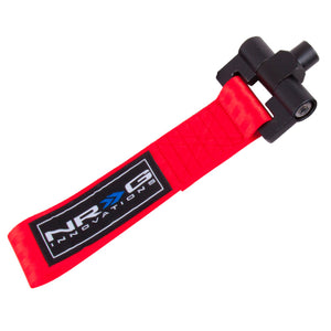 NRG Bolt-In Tow Strap Red - Honda FIT/Jazz 08+ (5000lb. Limit)