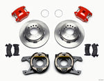 Wilwood D154 P/S Park Brake Kit Red 12 Bolt 2.75in offset Staggered Shock