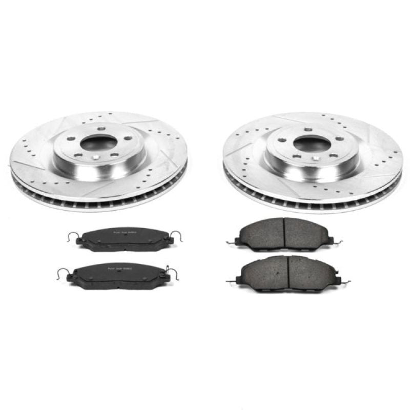 Power Stop 11-14 Ford Mustang Front Z23 Evolution Sport Brake Kit