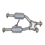 BBK 79-93 Mustang 5.0 Short Mid X Pipe With Catalytic Converters 2-1/2 For BBK Long Tube Headers