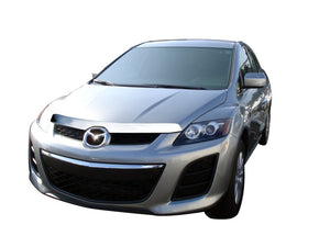 AVS 08-10 Mazda CX-7 Aeroskin Low Profile Hood Shield - Chrome