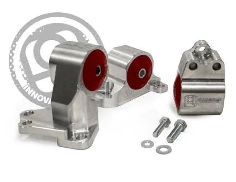 Innovative 94-01 Acura Integra Billet Conversion Silver Aluminum Mount Kit (B/D Series) 85A Bushings