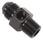 Russell Performance -6 AN Flare to 3/8in Pipe Pressure Adapter (Black)