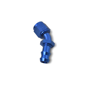 Russell Performance -8 AN Twist-Lok 45 Degree Hose End (Blue)