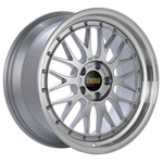 BBS LM 18x9 5x114.3 ET42 Diamond Silver Center Diamond Cut Lip Wheel - 82mm PFS/Clip Required