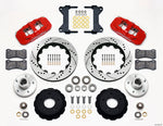 Wilwood AERO6 Front Hub Kit 14.00 Drilled-Red Chevy C-10 60-87 CPP Drop Spindle