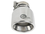 aFe MACH Force-Xp 304 SS Clamp-On Exhaust Tip 2.5in. Inlet / 4in. Outlet / 6in. L - Polished