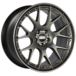 BBS CH-RII 21x9 5x120 ET28 Satin Platinum Center Black Lip SS Rim Prot Wheel -82mm PFS/Clip Req