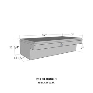 Westin/Brute Low Profil LoSider Sid Rail 47in Box - Aluminum