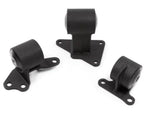 Innovative 90-93 Accord F-Series Black Steel Mounts 85A Bushings (Auto Trans)