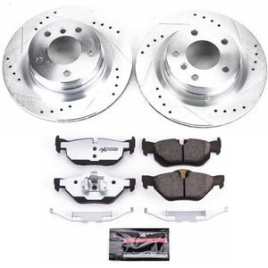 Power Stop 11-13 BMW 328i Rear Z26 Street Warrior Brake Kit