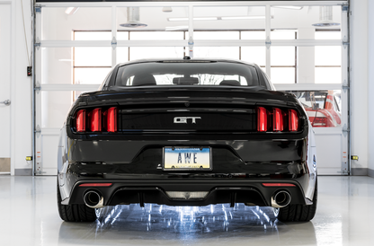 AWE Tuning S550 Mustang GT Cat-Back Exhaust - Track Edition (Chrome Silver Tips)