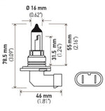 Hella Optilux XB White Halogen Bulbs HB4 12V 80W (2 pack)