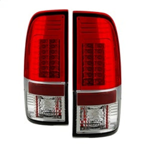 Spyder Ford Super Duty 08-15 Version 2 LED Tail Lights Red Clear ALT-YD-FS07-LED-G2-RC